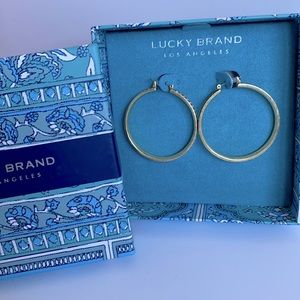 New Lucky Brand Braided Hoop Earring